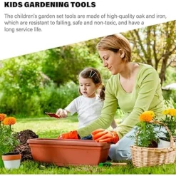 DTOPBUYAGE - Outils de jardinage pour enfants 6 pcs/set