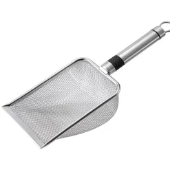 DTOPBUYAGE - Pelle à litière pour chat en acier inoxydable