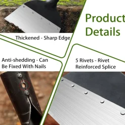 DTOPBUYAGE - Pelle de jardin multifonctionnelle en acier inoxydable dtopbuyage