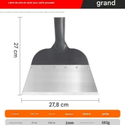 DTOPBUYAGE - Pelle de jardin multifonctionnelle en acier inoxydable dtopbuyage