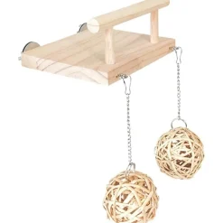 DTOPBUYAGE - Perchoir en bois pour oiseaux