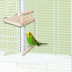 DTOPBUYAGE - Perchoir en bois pour oiseaux