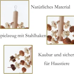 DTOPBUYAGE - Pierre volcanique jouet mâcher perruche