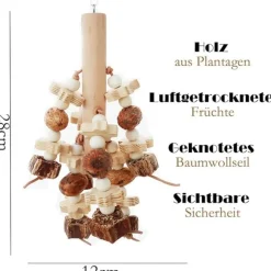 DTOPBUYAGE - Pierre volcanique jouet mâcher perruche