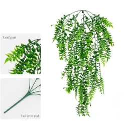 DTOPBUYAGE - Plantes artificielles - tiges de fougères et de feuilles persanes pour mur type d - dtopbuyage