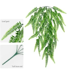 DTOPBUYAGE - Plantes artificielles - tiges de fougères et de feuilles persanes pour mur type a - dtopbuyage