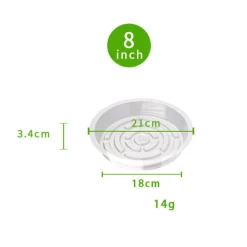 DTOPBUYAGE - Plateaux de soutènement pour pots de plantes transparents 20cm10pcs dtopbuyage