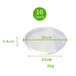 DTOPBUYAGE - Plateaux de soutènement pour pots de plantes transparents 25cm10pcs dtopbuyage