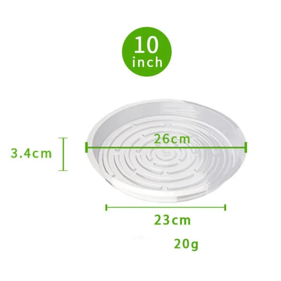 DTOPBUYAGE - Plateaux de soutènement pour pots de plantes transparents 25cm10pcs dtopbuyage