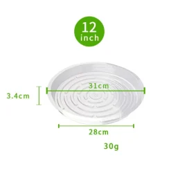 DTOPBUYAGE - Plateaux de soutènement pour pots de plantes transparents 30cm10pcs dtopbuyage
