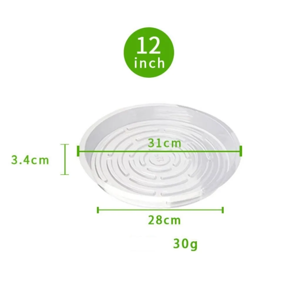 DTOPBUYAGE - Plateaux de soutènement pour pots de plantes transparents 30cm10pcs dtopbuyage