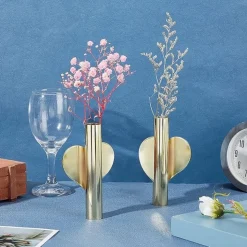 DTOPBUYAGE - Pots de fleurs en or mural x2