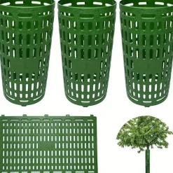 DTOPBUYAGE - Protège-bark pour jeunes plants en plastique 38cm*25cm vert2 pièces dtopbuyage