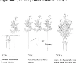 DTOPBUYAGE - Rose artificielle en velours pour décoration 2pcs dtopbuyage