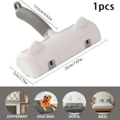 DTOPBUYAGE - Rouleau charpie orange vert epilateur réutilisable animaux meubles vêtements