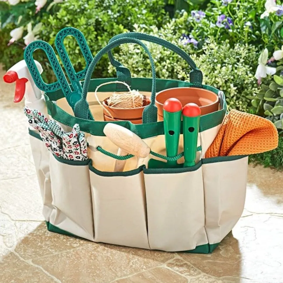 DTOPBUYAGE - Sac de jardin 8 compartiments 30x14x25cm