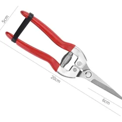 DTOPBUYAGE - Sécateur rouge pour taille branches et fleurs