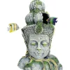 DTOPBUYAGE - Statue tête bouddha déco aquarium