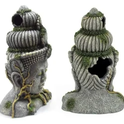 DTOPBUYAGE - Statue tête bouddha déco aquarium