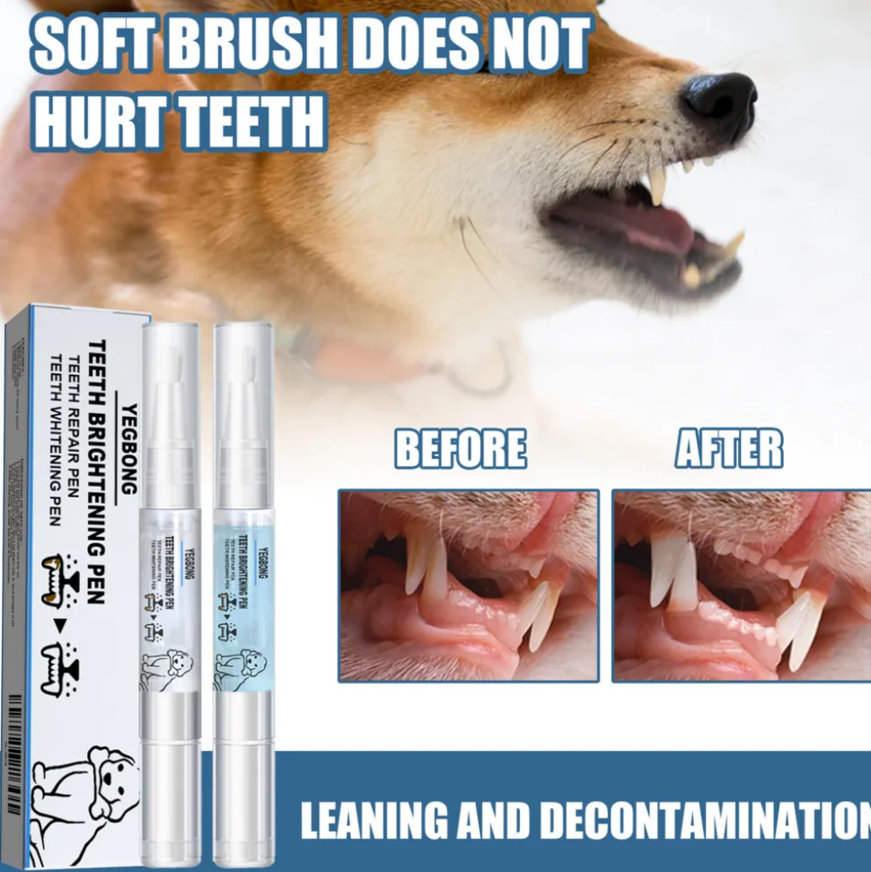 DTOPBUYAGE - Stylo de nettoyage dentaire pour animaux de compagnie, pour chiens et chats - dtopbuyage