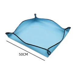 DTOPBUYAGE - Tapis de rempotage pour le jardinage bleu, 50cmx50cm dtopbuyage