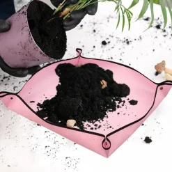 DTOPBUYAGE - Tapis de rempotage pour le jardinage rose, 75cmx75cm dtopbuyage