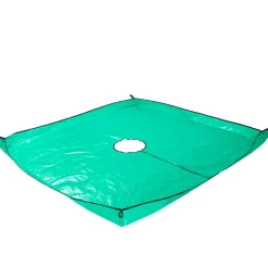 DTOPBUYAGE - Tapis pour collecter les feuilles tombées en jardinage 100 x 100 cm, ouverture 20 cm dtopbuyage