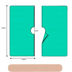 DTOPBUYAGE - Tapis pour collecter les feuilles tombées en jardinage 200 x 200 cm, ouverture 30 cm combinée dtopbuyage