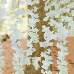 DTOPBUYAGE - Vigne de fleurs de cerisier artificielles pour décor intérieur et masquer les tuyaux blanc dtopbuyage