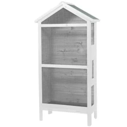 DUVOPLUS - Volière asti cottage 82x40x160 cm bois