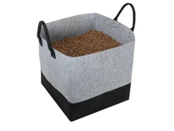 EDA - Sac à granulés feutrine 60l jura montania - 40 x 40 x 40 cm