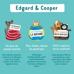 EDGARD&COOPER - Croquettes chien adulte sans céréales au chevreuil et canard - 12 kg