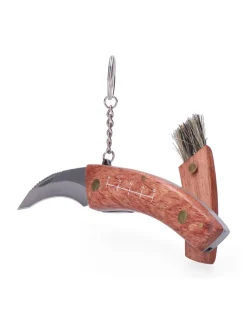 EDM - 5 couteau de cueillette de champignons avec brosse, serie irati. Edm