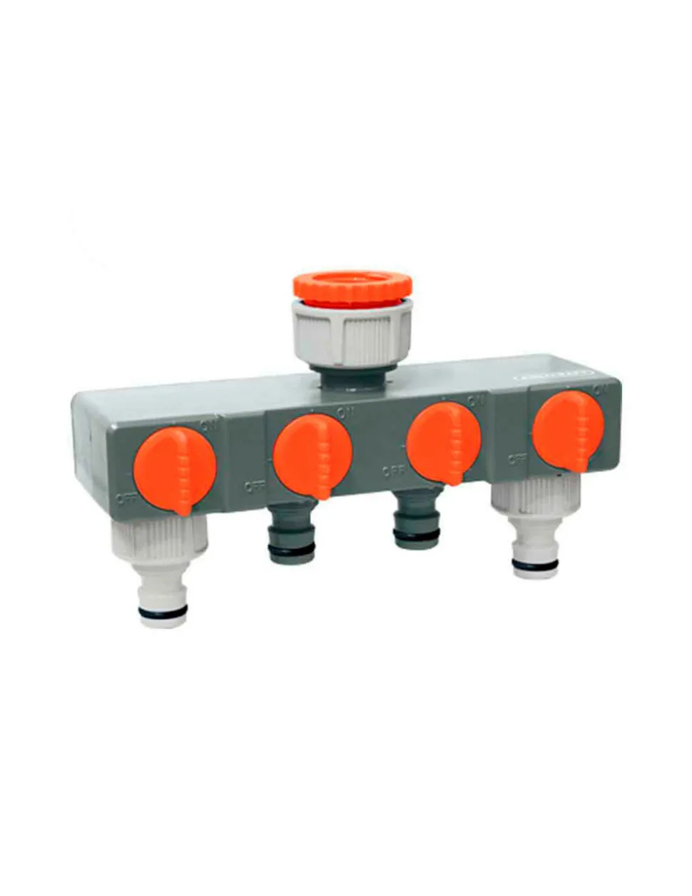 EDM - Adaptateur 4 voies pour robinet de jardin avec raccords rapides 19mm 3/4'' edm