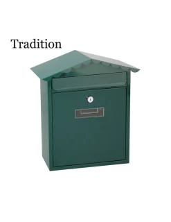 EDM - Boîte à lettres en acier modèle tradition verte