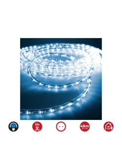 EDM - Tube flexiled led 2 voies multifonction 48m. 36 leds/m bleue ip44 ( usage int. Ext.) edm