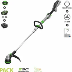 EGO POWER+ - Coupe bordure sans fil coupe 35cm rembobinage automatique powerload ego st1400e chargeur batterie inclus