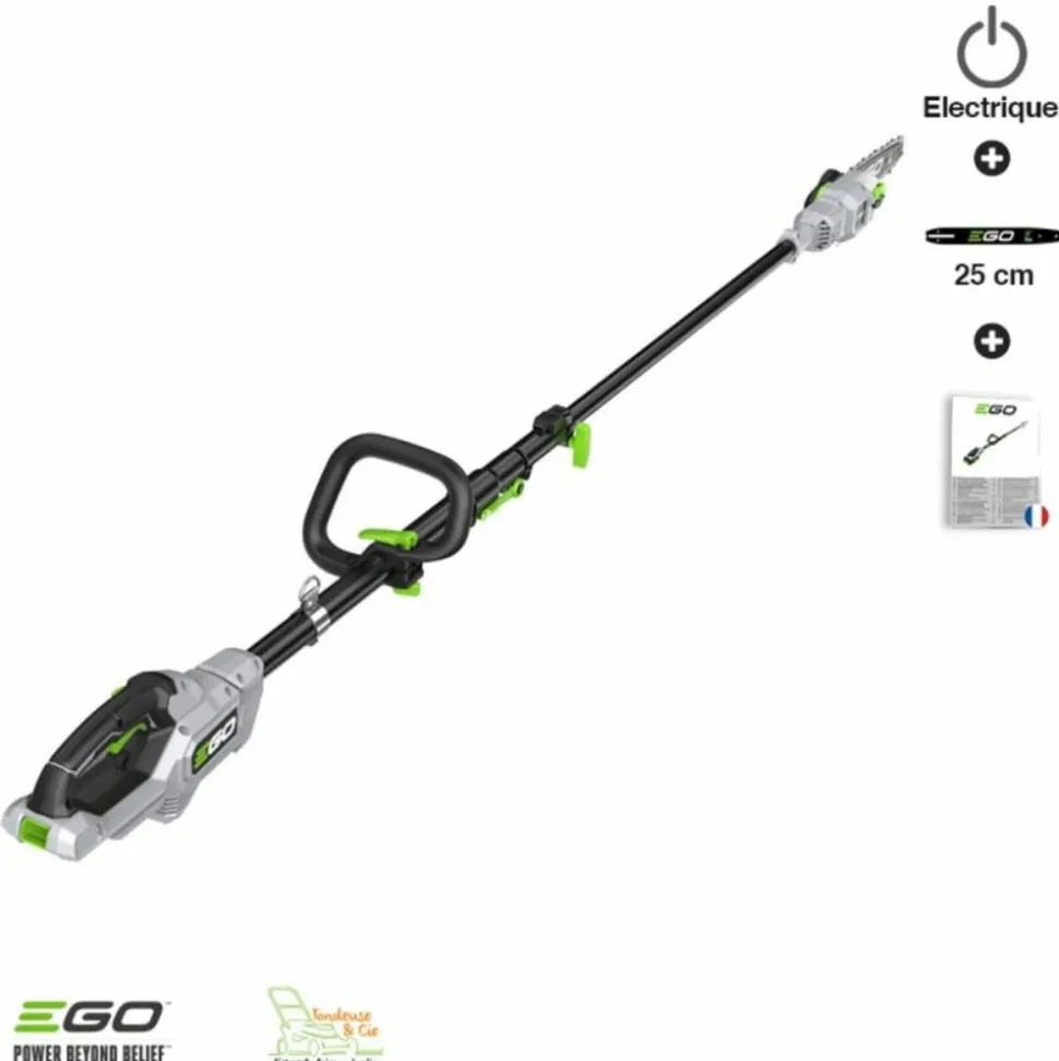 EGO POWER+ - Perche élagueuse téléscopique carbone ps1000e à batterie egopower guide oregon 25 cm