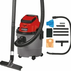 EINHELL - Aspirateur eaux et poussières sans fil tc-vc 18/15 li s - 80 mbar - sans batterie
