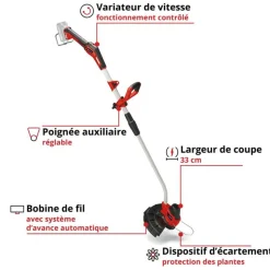 EINHELL - Coupe bordure sans fil ge-ct 18/33 li e-solo