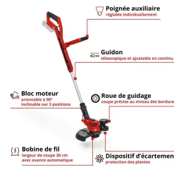 EINHELL - Coupe-bordures sans fil ge-ct 18/30 li-solo