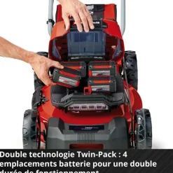 EINHELL - Tondeuse à gazon sans fil gp-cm 36/52 s li bl (4x5,2ah)