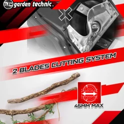 ELEM GARDEN TECHNIC - Broyeur de végétaux électrique 2800w avec bac récupérateur 50l - elem garden