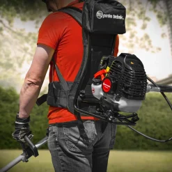 ELEM GARDEN TECHNIC - Débroussailleuse thermique dorsale 52cc - lame + fils - elem garden