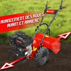 ELEM GARDEN TECHNIC - Rotovateur 212cc avec une largeur de travail de 48cm - elem garden