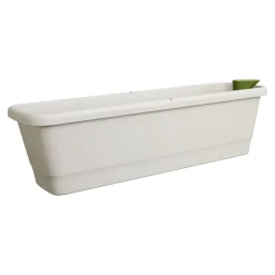 ELHO - Jardinière d'extérieur en plastique Noa - Gris chaud taille L 65cm