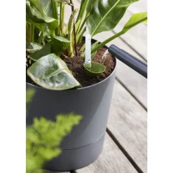 ELHO - Pot Greensense Aqua Care ciment rond, avec réservoir d'eau - D.43cm