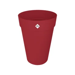 ELHO - Pot Loft rond haut, coloris rouge théâtre - D.33,5xH.45,3cm