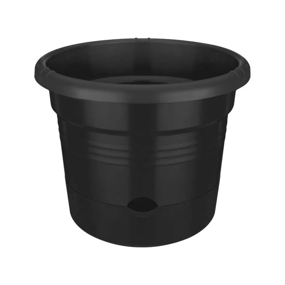 ELHO - Pot pour tomates Green Basics en plastique injecté noir - D.33 cm