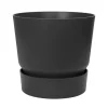 ELHO - Pot rond Greenville en polypropylène noir - D.25 cm